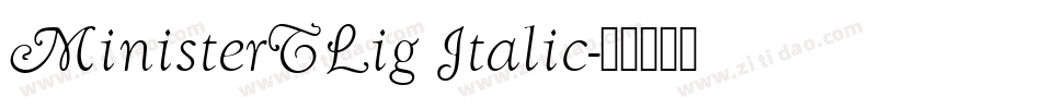 MinisterTLig Italic字体转换